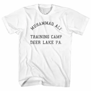 Muhammad Ali Deer Lake White Adult T-Shirt - Picture 1 of 2