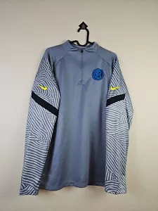 Nike Inter de Milán 2020 2021 Kit de Entrenamiento Camisa Para Hombre XL Manga Larga Dry Strike - Imagen 1 de 10