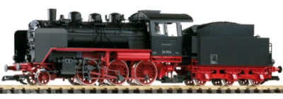 PIKO G Scale ~ New ~ DR (Deutsche Reichsbahn) IV BR24 Steam Locomotive ~ 37222 - Image 1 of 2