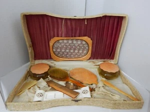 Vintage *Dresser/Vanity Set w/Case ~ For Repair or Replacement Pieces - Picture 1 of 18