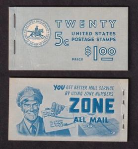 1963 Washington 5c BK111 (4 panes Sc 1213a) untagged MNH Slogan 2 CV $110 - Picture 1 of 1