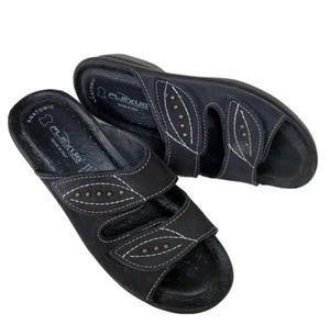 Flexus By Spring Step Women Leather Sandal Mule Shoe Size 37 - Picture 1 of 8