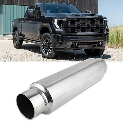 For GMC Sierra 2500 6.0L 16" Long Muffler Exhaust Resonator Deep Tone 2.5"ID/OD - Изображение 1 из 4