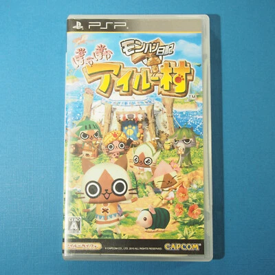 Monster Hunter Monhan Nikki Poka Poka Airou Mura ~ Sony Playstation Portable PSP - Image 1 of 4