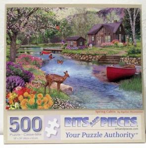 Bits and Pieces Spring Cabin  500 Piece Jigsaw Puzzle Very good condition - Picture 1 of 4