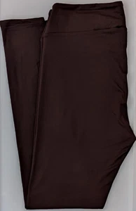 One Size LuLaRoe OS Leggings Solid Dark Coffee Brown Essential Col NWT 51 - Picture 1 of 6