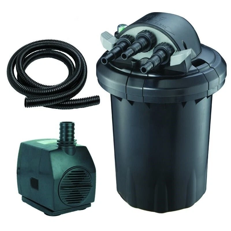 Filtro a presión UV Bio estanque 1500 gal 13 W, bomba de 530 gph, 20 pies Tubo ID Flex de 1" Foto 1 de 1