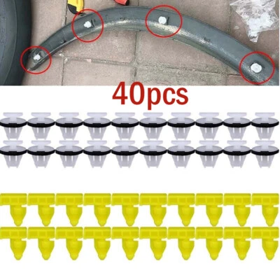 40 PIEZAS Para Nissan Juke Murano X-Trail T31 Arco de Rueda Clips de Ajuste Moldura de Ala Foto 1 de 4