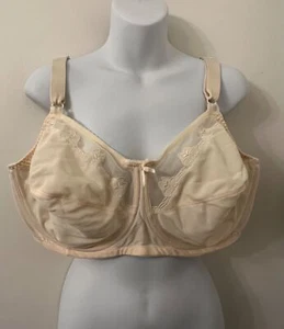 BALI light beige Flower underwire Bra 0181 NWOT 44D - Picture 1 of 5