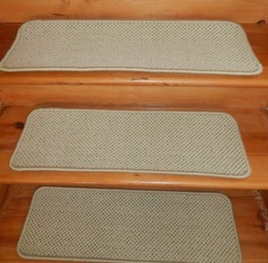 14 STEP 9" x 28'' Stair Treads WOVEN Tufted carpet WOOL - Picture 1 of 5