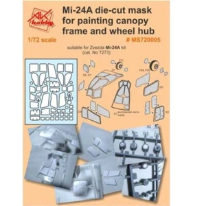 MI-24A Stanzmaske, Lackierung Baldachinrahmen, Radnabe Dan Models MS720005 1:72 - Bild 1 von 11