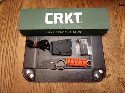 CRKT Tailbone Knife 2.13" 8Cr13mov Blade Machine Chain +  Paracord Handle      - Image 1 of 4