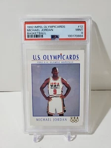 1992 Impel Olympicards #12 Michael Jordan Team USA Card Graded PSA 9 Mint - Picture 1 of 2