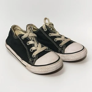 Converse Tennis Shoes Toddler Boy Or Girl size 10 Navy Blue Lace Up - Picture 1 of 7