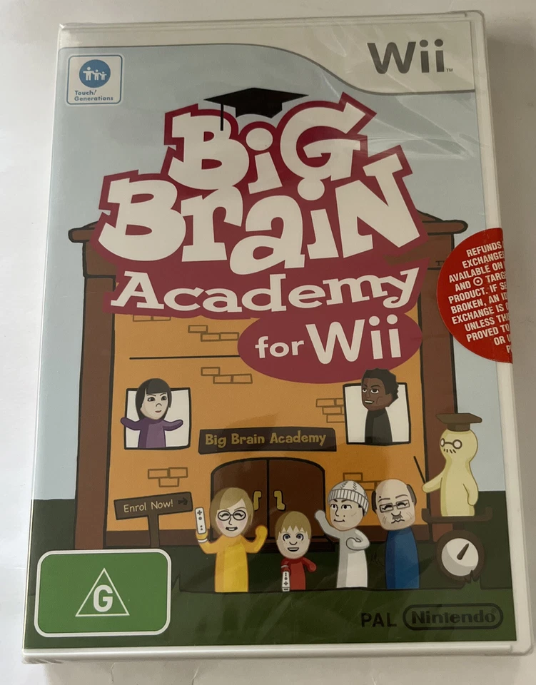 Wii Game | BIG BRAIN ACADEMY | Nintendo PAL | NEW AND SEALED Free  Postage - Image 1 of 2