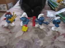 (7) Smurfs by Peyo in Good=Shape, Made in Hong Kong (1970's).