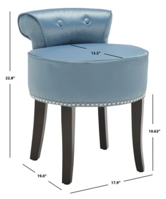 Safavieh GEORGIA VANITY STOOL, Reduced Price 2172750128 MCR4546S - Image 1 of 4