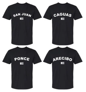 PUERTO RICO FLAG-T-SHIRT-ALL TOWNS - Picture 1 of 1