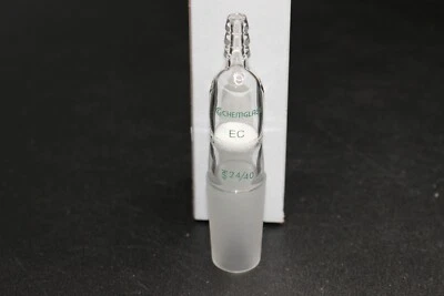 Inlet Adapter Fritted Disc 24/40 Inner Joint 95mm Height Chemglass CG-1101-01 - Image 1 of 4