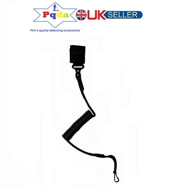 PQDA Metal Detecting Ultimate Heavy Duty Coiled Lanyard Fits Pinpoint Probes & Trowel