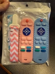 Silicone Baby Teether Remote Control Shape For Infants & Toddlers - Picture 1 of 2