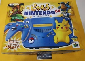 POKEMON PIKACHU BLUE SET NINTENDO 64 BOXED - Picture 1 of 5