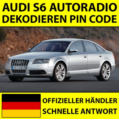 ✅AUDI S6 RADIO DEKODIEREN PIN CODE NAVIGATION RNS-E CHORUS CONCERT SYMPHONY✅ - Bild 1 von 4
