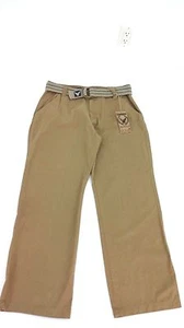 NWT COMPANY 81 GIRLS CAMEL COTTON BELTED PANTS SIZE 20 - Picture 1 of 9