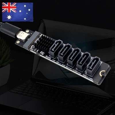 USB C To SATA 3.0 Expansion Card 6Gbps JM575+JMS580 Chip Plug and Play for PC - Image 1 of 4