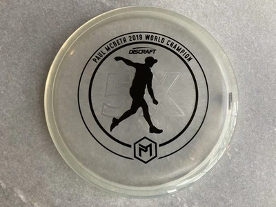 Paul McBeth Limited Edition 5X Cryztal Luna-Clear w Black Top & Silver Bottom - Image 1 of 4