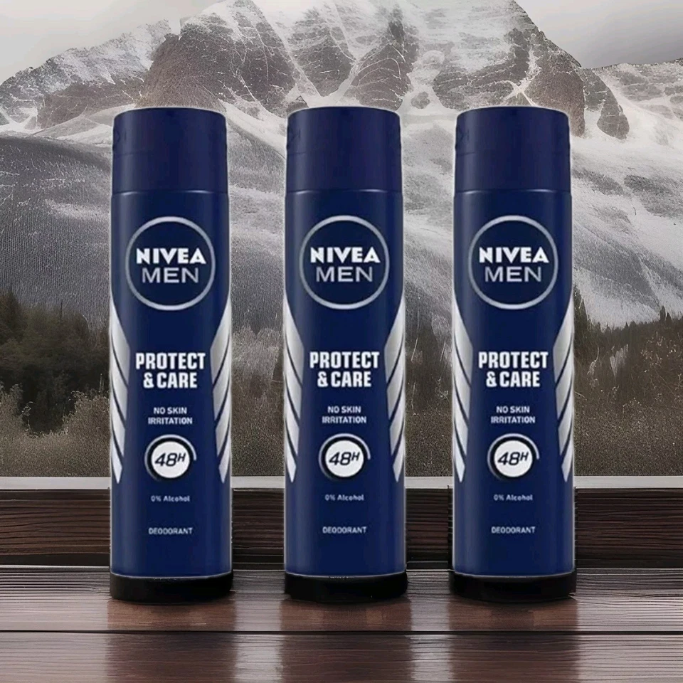 Nivea Men Protect & Care desodorante en spray sin aluminio paquete de 3 oz, ENVÍO GRATUITO Foto 1 de 1