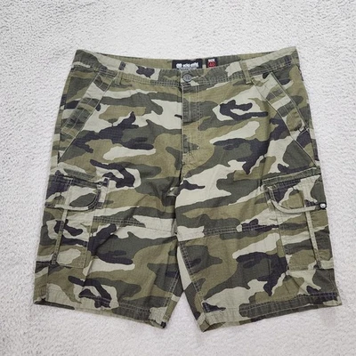 Pantalones Cortos Ecko Unltd Para Hombres 40 Verde Camuflaje Carga Ripstop Hip Hop Y2K Militar Foto 1 de 4