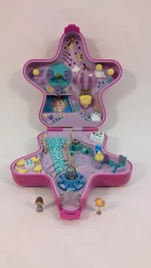 1993 Polly Pocket Fairylight Wonderland Ball Pink Star mit 2 Puppen - Lichter funktionieren - Bild 1 von 9
