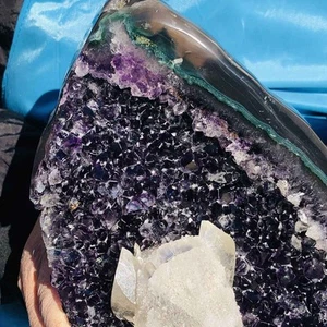 4.55LB Natural Amethyst Quartz Cave Geode Crystal Healing KH2548 - Bild 1 von 16