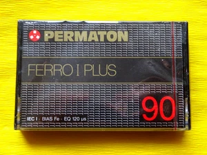 1x PERMATON Ferro I Plus 90 Cassette Tape 1980 + OVP + SEALED + - Picture 1 of 2