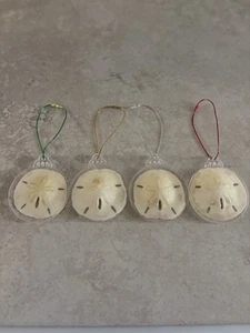 Real Sand Dollar Holiday Ornaments Hand Made Custom - Picture 1 of 6