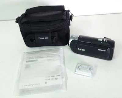 Sony Handycam HDR-CX405 9.2 Megapixel HD Camcorder, Case, 32gb Memory Card - Image 1 of 4