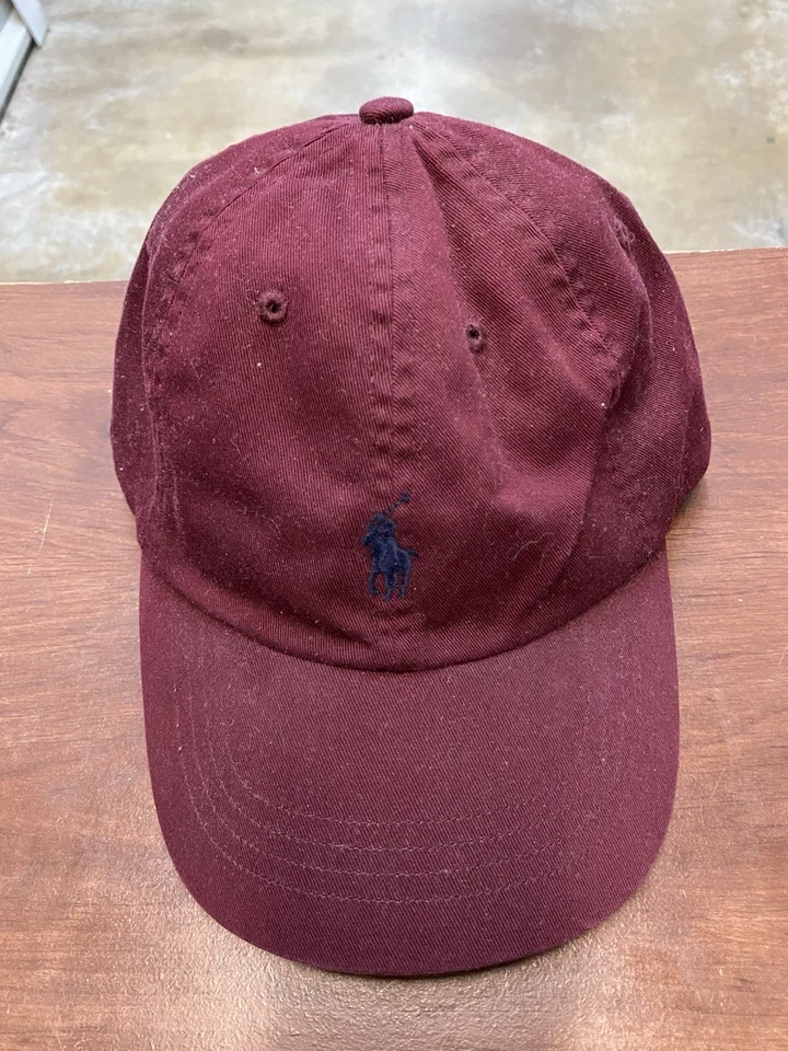 Polo Ralph Lauren Men's Burgundy Red Adjustable Strapback Hat - Image 1 of 2