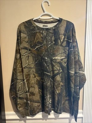 Russell Outdoors Realtree Camo Long Sleeve Hunting Base-layer Shirt Size XL - Image 1 of 4