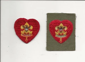 LIFE SCOUT patch x 2 / Older Two Variety's - Boy Scout BSA GnW/T27 - Picture 1 of 2