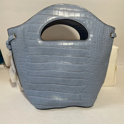 Cartera bandolera Just Fab azul polvo asa recortada 11x10x4 Foto 1 de 4