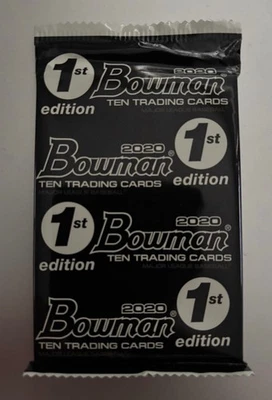2020 Bowman 1st Edition Factory Sealed 10-Card Pack DOMINGUEZ Witt Jr. - Image 1 of 2