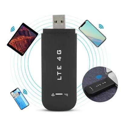 4G Wireless Network Card Black Support 32GB Memory Card 100Mbps USB 2.0❀ - Image 1 of 4