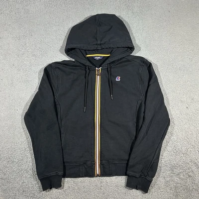 Sudadera con capucha negra con cremallera K-Way AVE DELINE para mujer talla 5 estilo K8121MW #1106 Foto 1 de 4