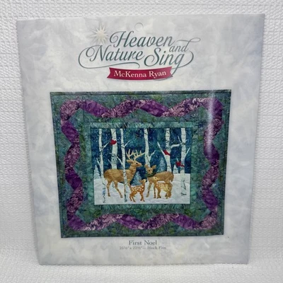 McKenna Ryan Cielo y Naturaleza Cantando Primer Bloque Noel 5 Apliques Edredón Patrón Foto 1 de 4