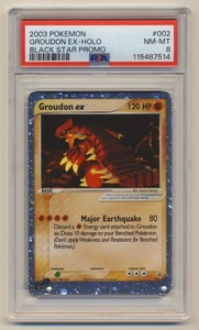 PSA 8 Pokemon Black Star Promo Holo Groudon EX #002 NM/MINT Condition!! - Picture 1 of 2