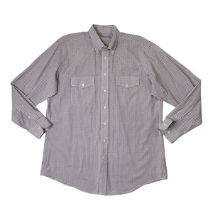 Vintage Gitman Bros Shirt Mens L Large Cotton Check Button Down Pockets Made USA - Picture 1 of 9