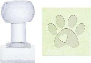 PH PandaHall Paw Print Soap Stamp Animal Cat Dog Footprint Acrylic  - Picture 1 of 5