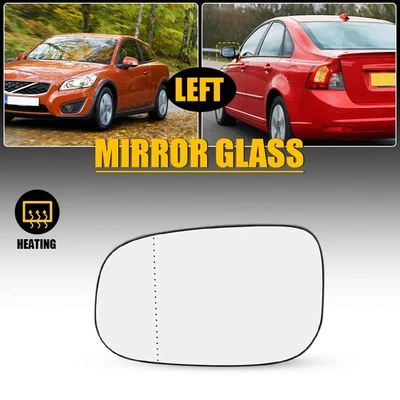 Espejo de cristal lado izquierdo del conductor con respaldo para Volvo C30 S40 V50 2,5 L 2012-2013 Foto 1 de 4