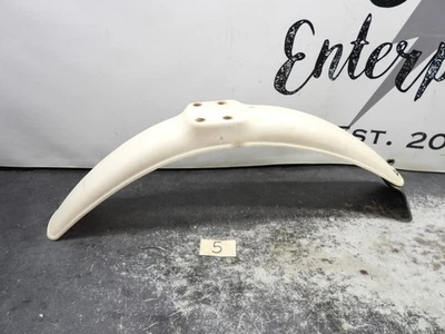 1974 Kawasaki KX 125 KX125 KS Front Fender & Mud Flap #5 2900 - Image 1 of 4